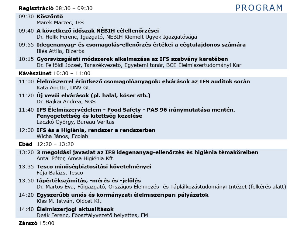 ifs 2015 programok